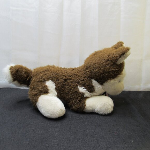 Vintage Luv Bunch Adorable Brown & White Husky Plush Stuffed Animal Toy - Picture 2 of 16